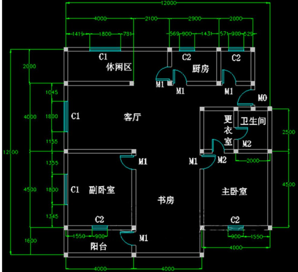 如何用cad绘制房屋平面图