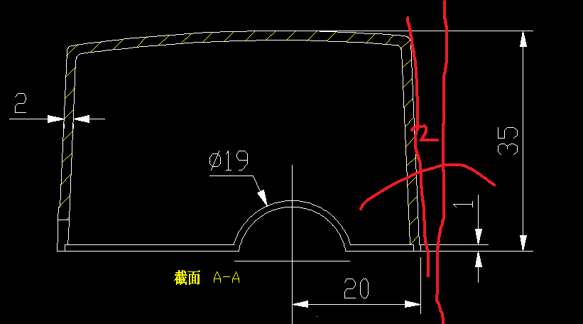 cad零件图怎么标注拔模特征