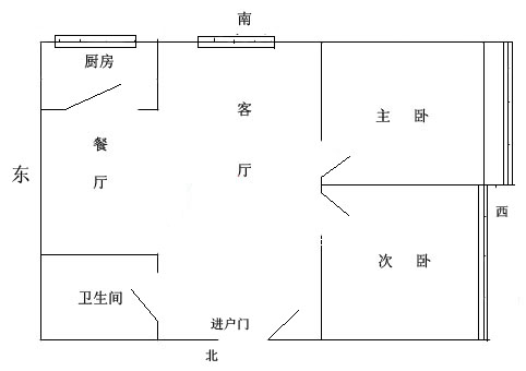 自己画了个简单的平面图不知道怎么设计玄关谢谢