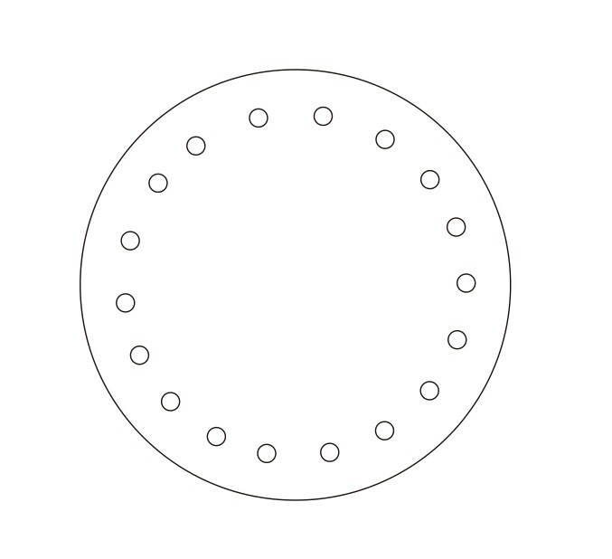 cdr画图 怎样画圆圈等边距和等距离加点呢?