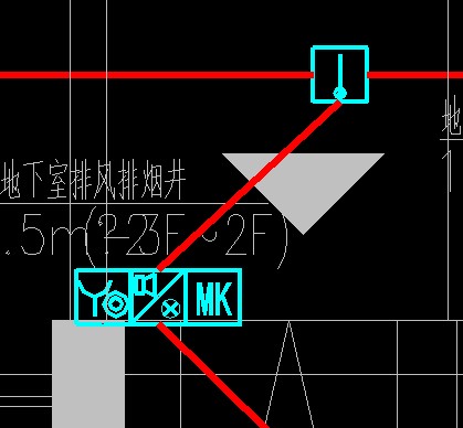 cad图纸中建筑消防图纸方框内mk是什么意思高手帮忙解释下有插图