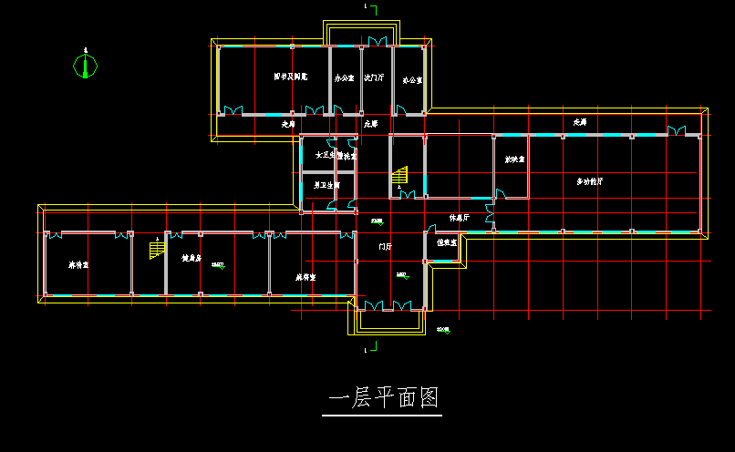 设计社区活动中心的建筑平面图