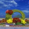 绿雕立体花坛