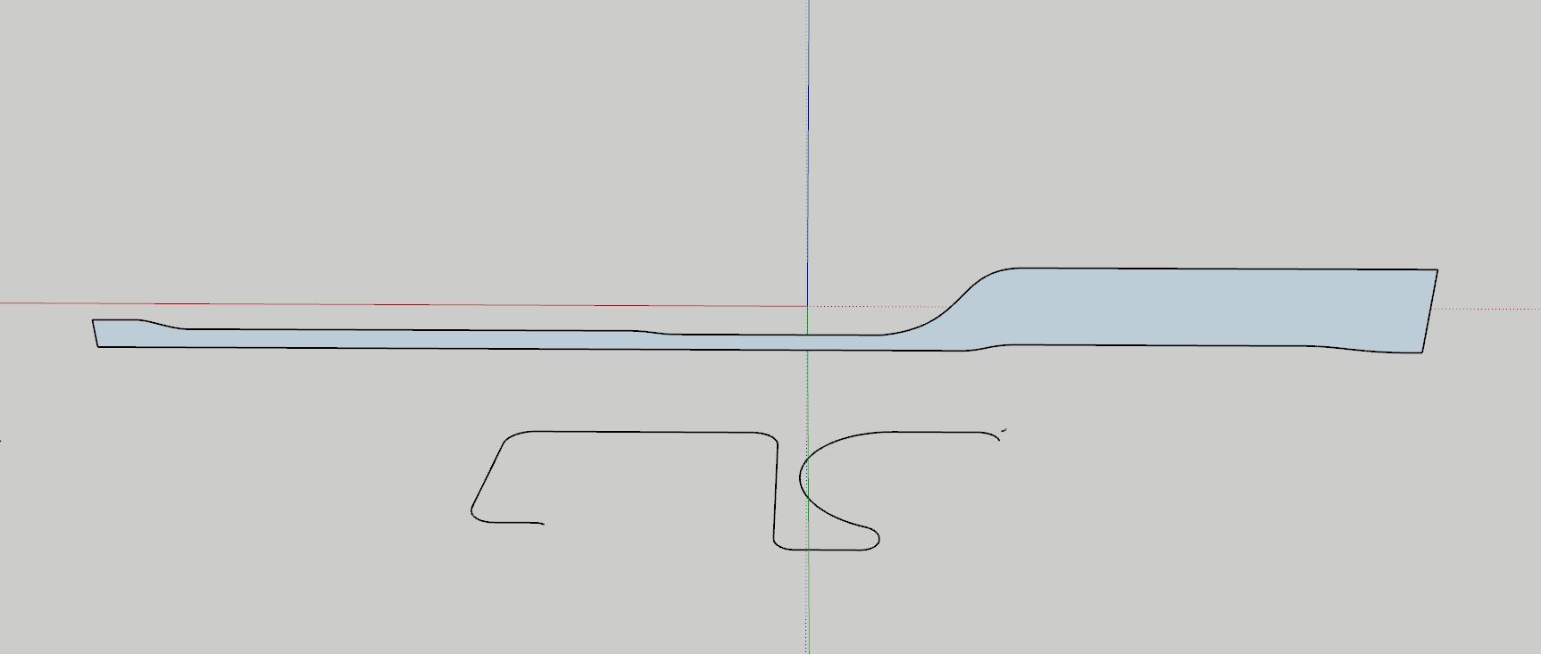 sketchup中，怎样让一个面跟着另外一条曲线弯曲？