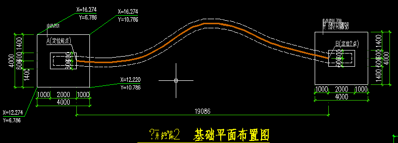 天正cad怎样把放线图的坐标系导入到平面图里面点取坐标放线