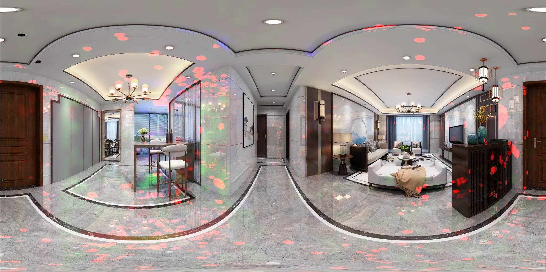 3dmax渲染出来的图出现很多彩色光斑是怎么回事求助在线等