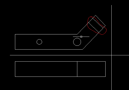 cad中这个通孔怎样画到俯视图上怎样表示