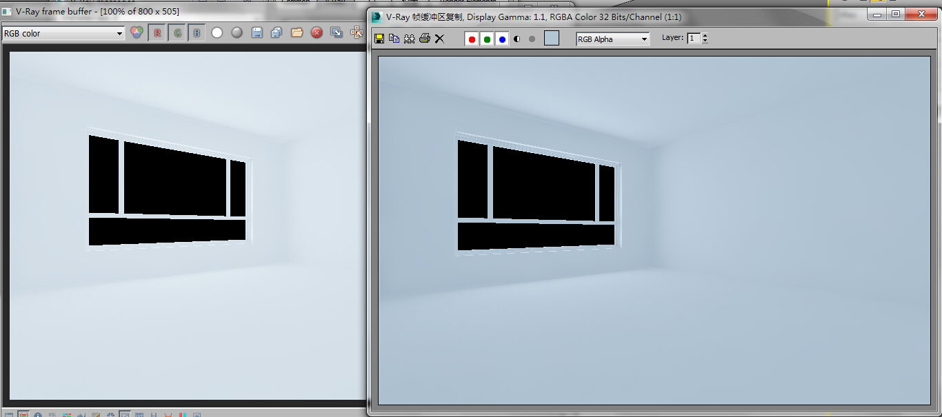 3dmax2014vr30渲染出来的图发白为什么