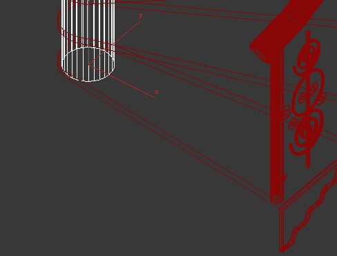 3DMax里这个旋转楼梯地下是怎么画的？