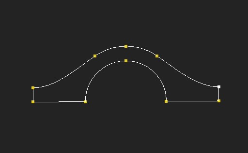 求助,在3dmax中,如何用样条线绘制出这样的形状?