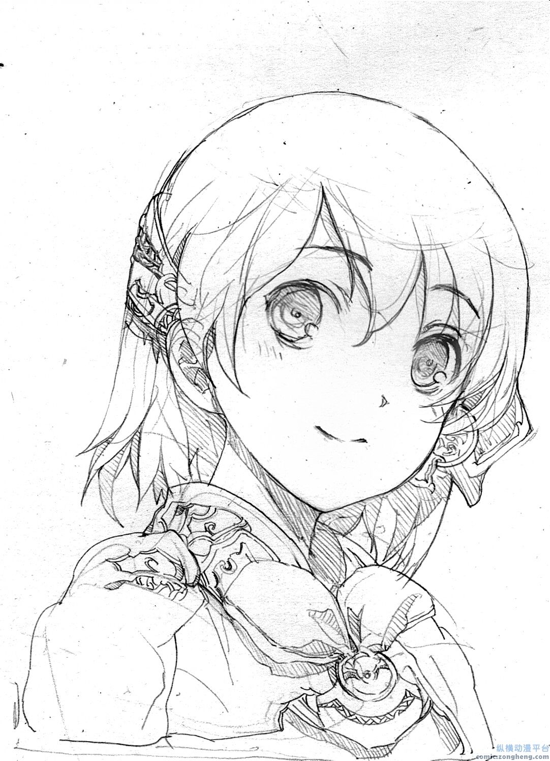 3D彩妆眉眼唇素描作品, image size:1082x1496