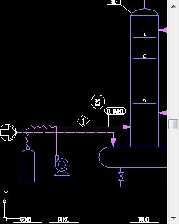 请教AutoCAD中pID（带控制点的管道及工艺流程图）中鼓风机要怎么画？