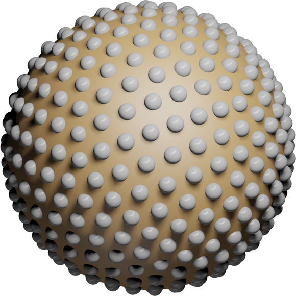 哪位大神帮帮我我想做小球布满大球的图用3dmax这么做