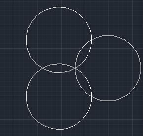 三圆相交图怎么画图片
