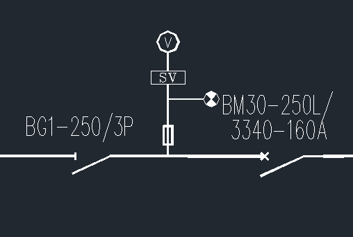 CAD 配电系统图 符号含义
