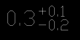 cad正负号是01是02怎么打才有以下图片的效果