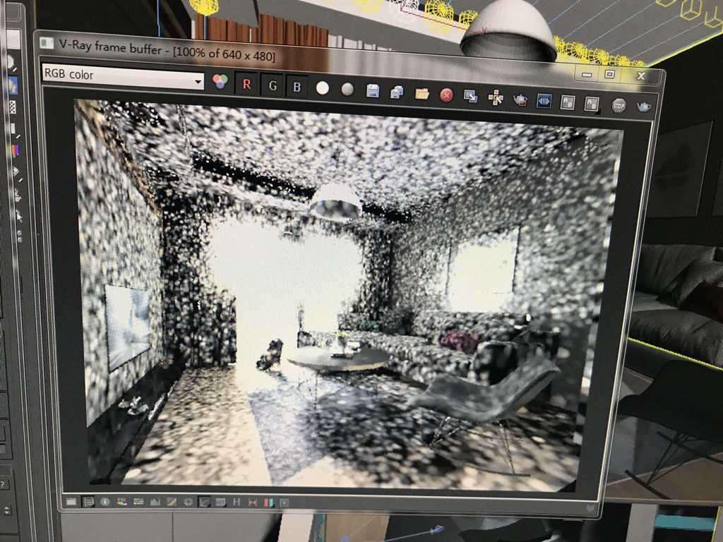 3DMax渲染参数要怎么调，我渲染出来的有白斑怎么办？