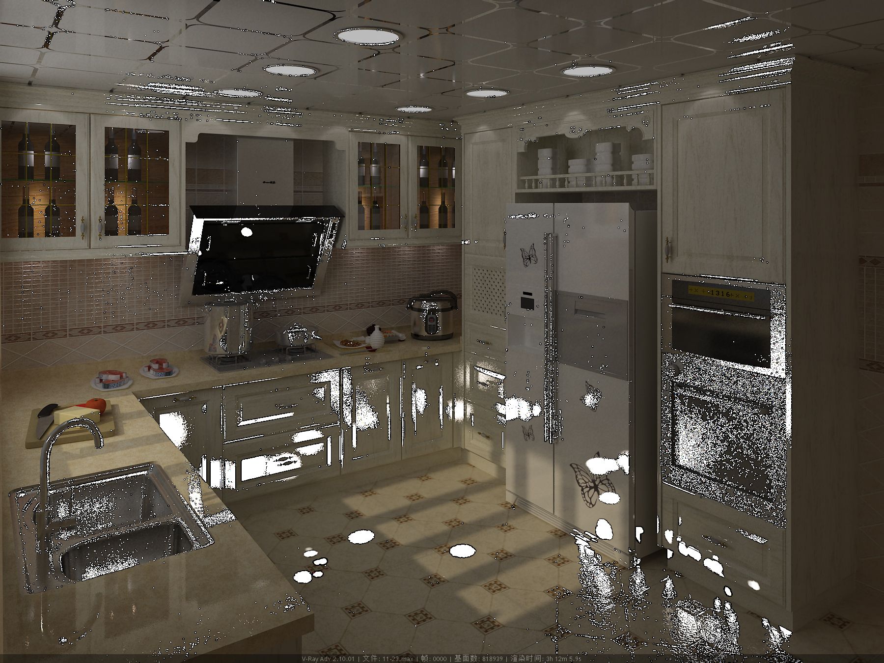 3dmax渲染有很多杂点