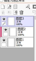 SAI怎么在剪贴蒙版的图层上再加剪贴蒙版？