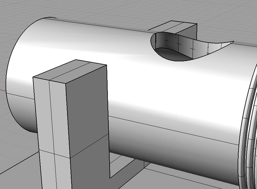 3dsmax多邊形建模怎樣在圓柱體側面開圓洞然後還能執行