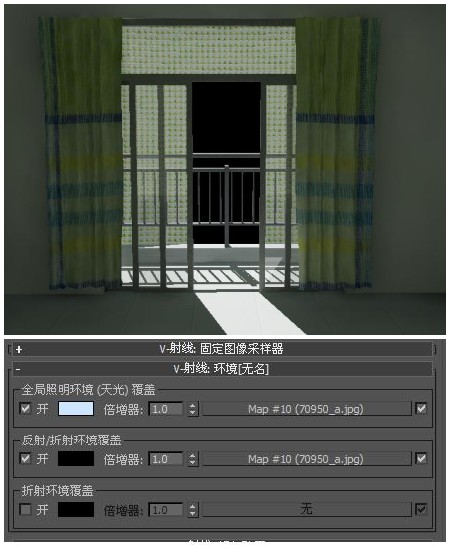 关于3Ds Max全局照明环境(天光)覆盖的问题。-3D溜溜网