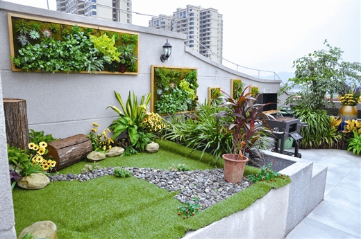我家在楼顶有块花园,要怎么设计才好看?
