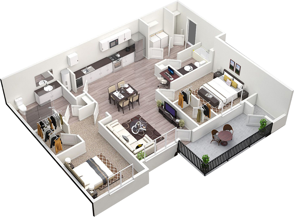 这种鸟瞰室内装修图是什么软件生成的