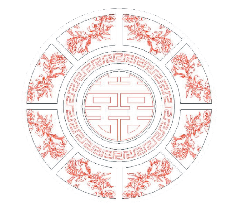 CDR怎么画圆形回形纹？