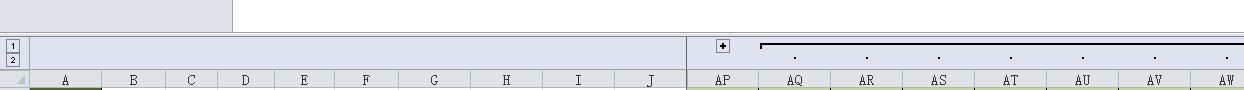 Excel 2010 隐藏和取消隐藏