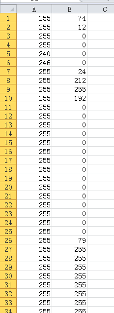 Excel里面怎么将两列数据平均的分成多列？