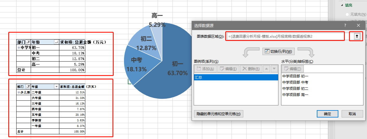 Excel图表如何更改数据源？