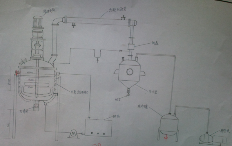 反应釜工艺流程图画法图片