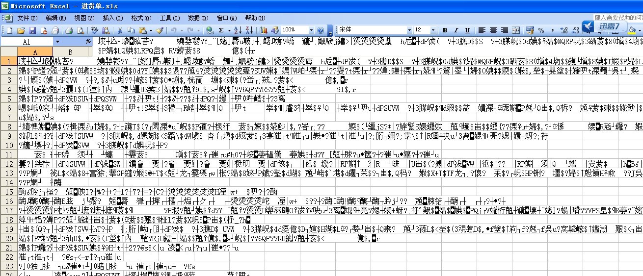 Excel文件加密了打开乱码