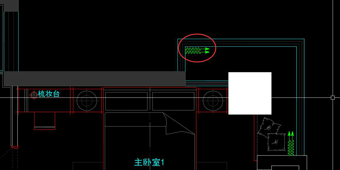 CAD室内图里的这个符号是什么意思？