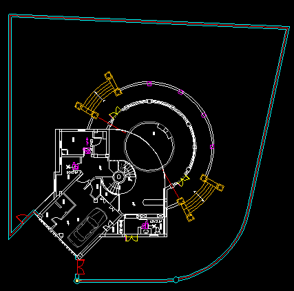 急需别墅庭院施工图全套CAD