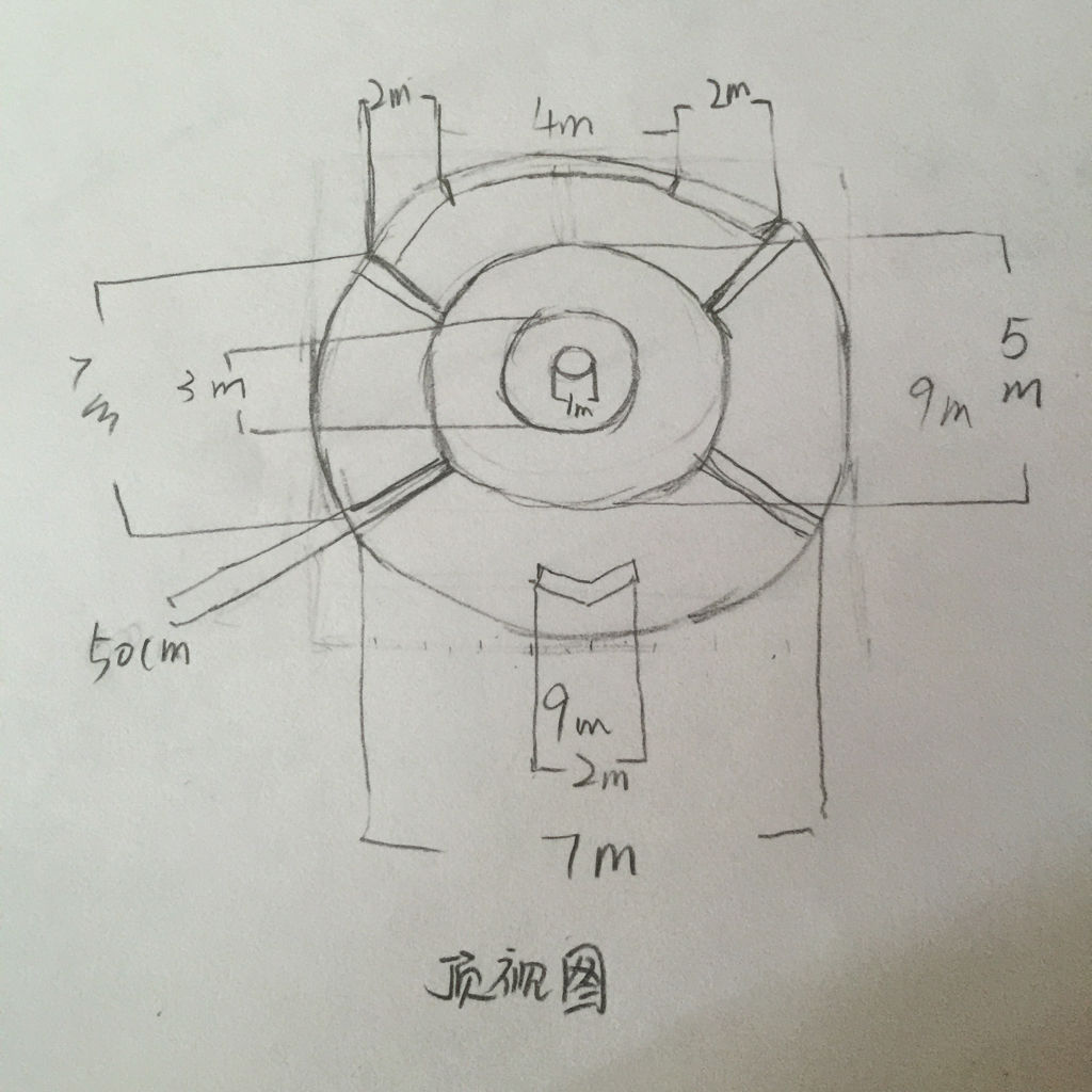 求大神幫做cad這是一個展位設計求幫做正面圖頂面圖和側面圖我小白一