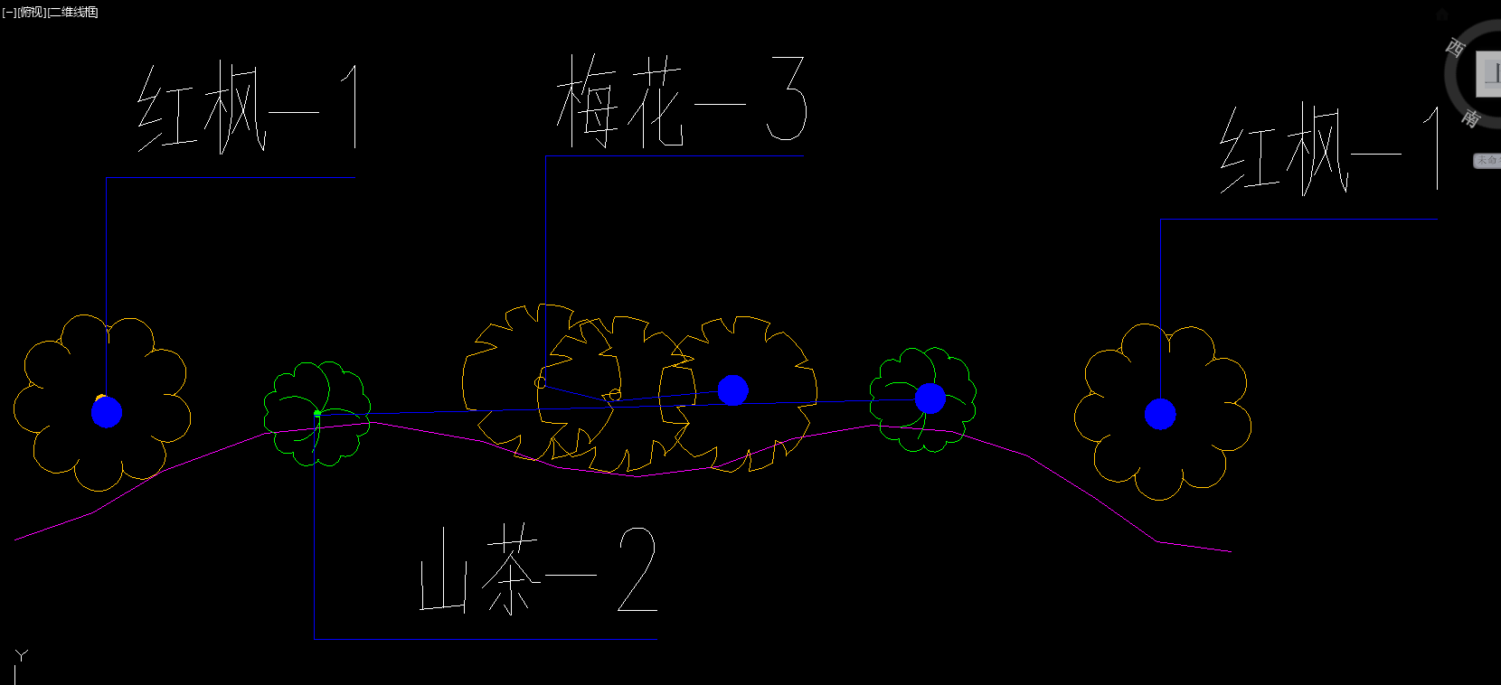 各位大神新年好，请问这是什么软件画的（如图所示）？景观绿化的苗木图纸可以同时标注出树名和数量？