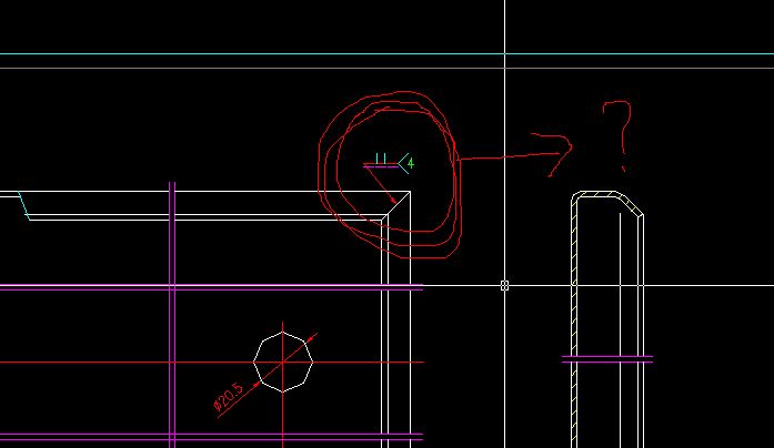 cad圖紙中,折彎角處的標記是什麼意思 如圖中 4代表什麼?