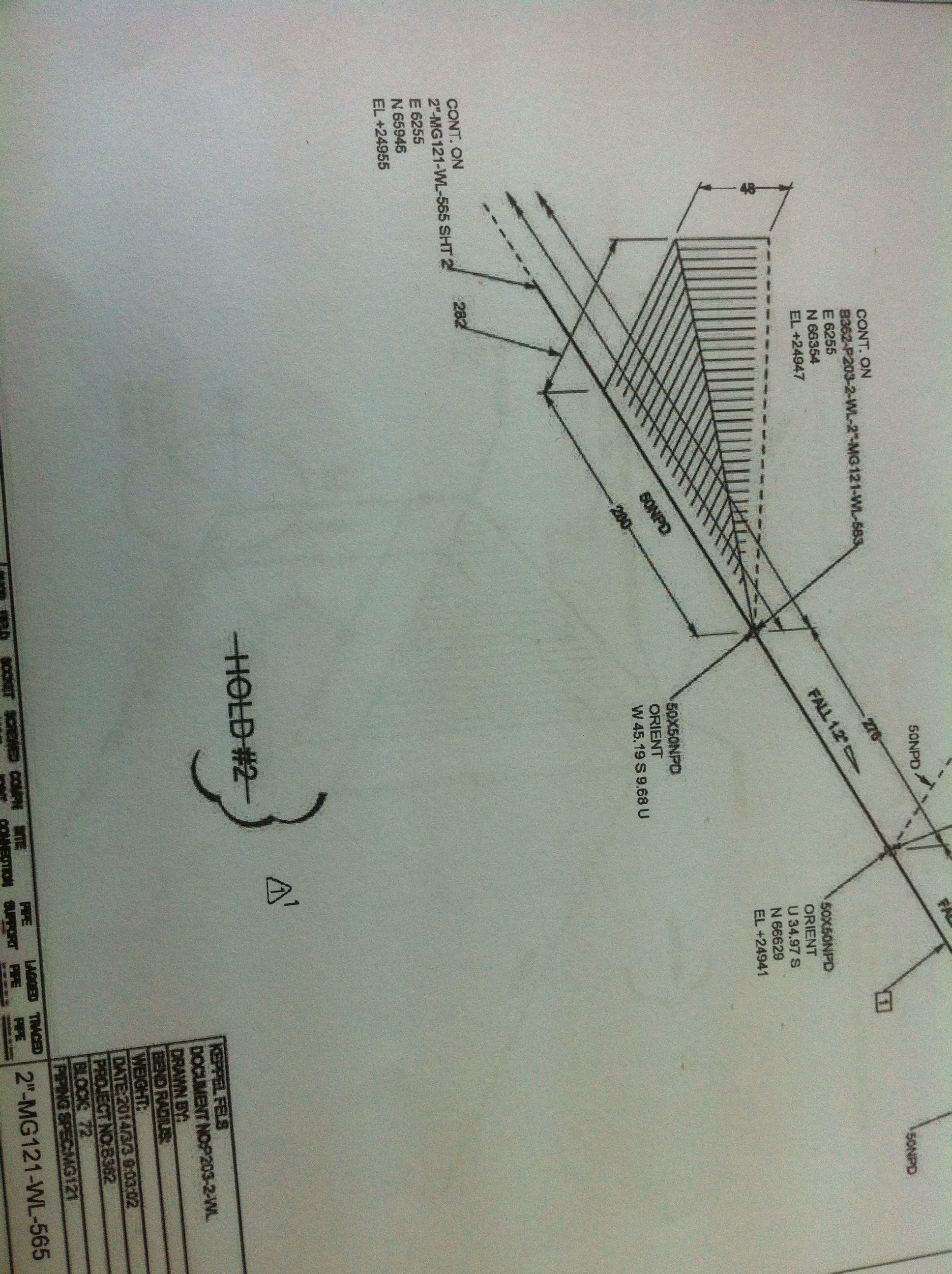 船舶管道图纸中有些图纸后面写的有"hold#1