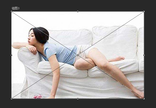 如何使图片拖入PS新建文档时强制在画布中央？