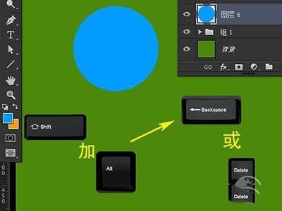 PS中填充的快捷键不管用了，为什么？