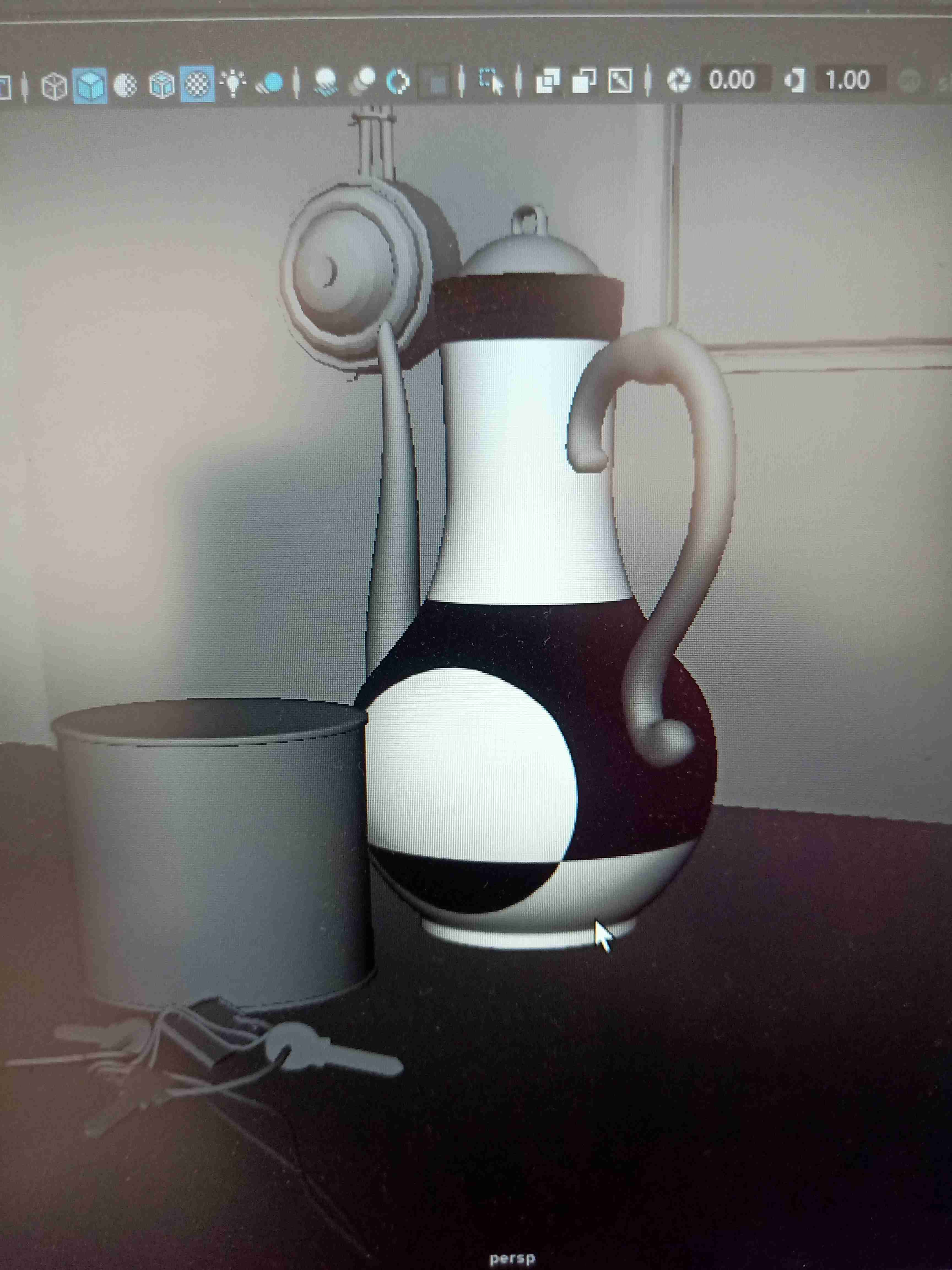 maya原模型有棋盘格怎么才能删除?