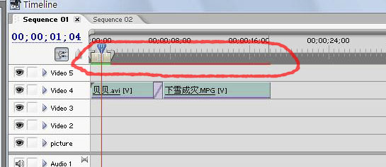 Premiere中时间线上的红线和绿线是什么意思？