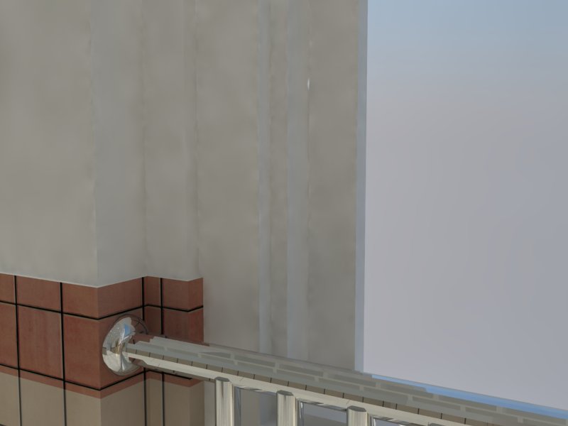 v-ray For SketchUp 草图大师 渲染墙壁有黑斑