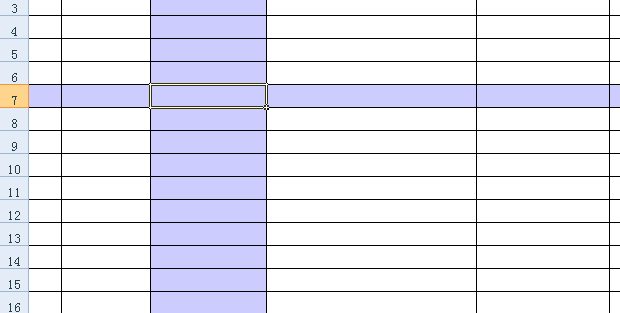 Excel2007版本的怎么设置点击单元格时呈现十字标识?-3D溜溜网