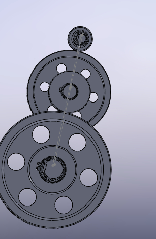 在solidworks装配图中如何使这三根轴线在同一平面上?