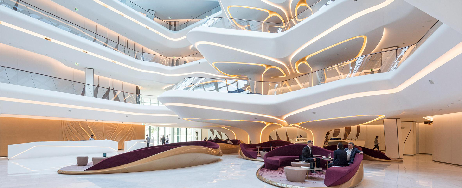 扎哈·哈迪德--迪拜Opus大厦中的ME酒店内部设计