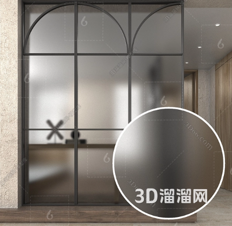 如何创建磨砂玻璃效果材质？