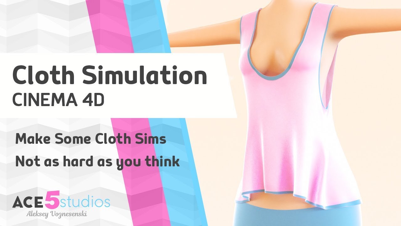 C4D衣服布料模拟教程