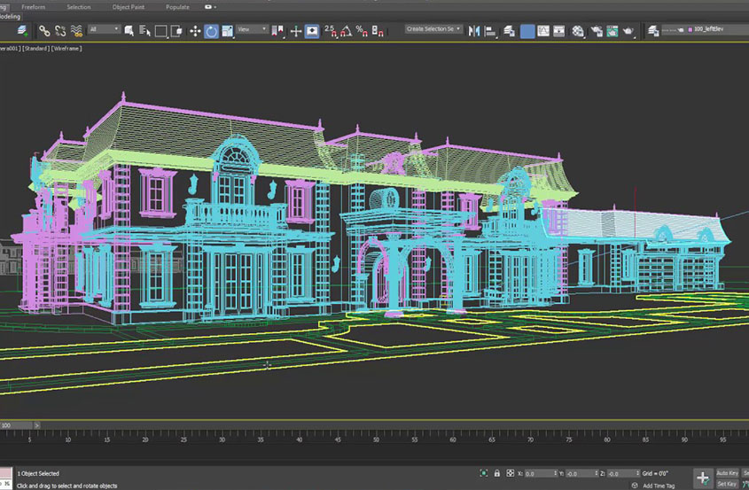 3DMax导入CAD建模教程